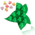 BPA Free Good Promotion Gift Custom Ice Trays 10 Cavity Ivy Leaf Shape Silicone Ice Cube Tray Mould Gummy  Chocolate Candy Molds