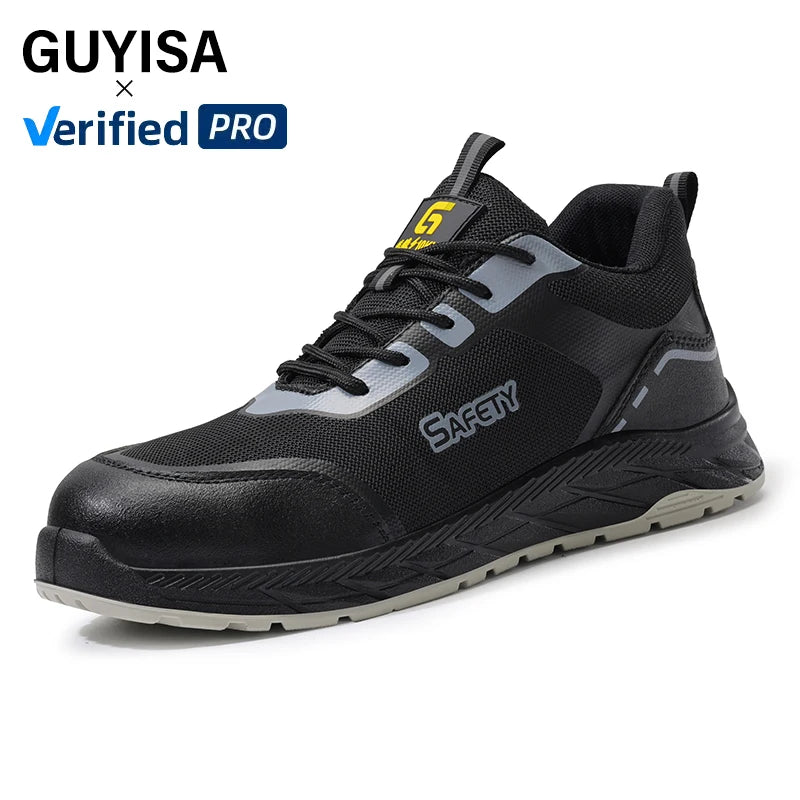 GUYISA Safety Shoes Light Weight  Insulation 10kv Standard Plastic Toe Puncture Sole  Sneakers Safety Shoes