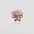 JFRB122 Luxury Diamond Floral Elegant Button Cover Elegant  Cufflinks Fashion Jewelry Button Covers For Women Shirts