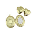 CZ8669 Unique Jewelry Supplies 18k Gold Plated MOP Shell Virgin Mary Lady of Guadalupe CZ Diamond Pave Heart Locket Pendants