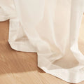Simple Modern Bedroom Office Pleated and Embroidered Sheer Translucent Tulle Curtains With Atmosphere Design