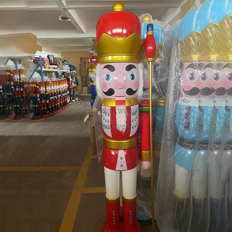 180cm Christmas Nutcracker Soldier/life Size Christmas Nutcrackers Soldier Statue/ Large Nutcracker Soldier 6 ft Christmas