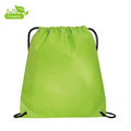 Factory Wholesale Custom Logo Waterproof Drawstring Shoe Backpack Sports Travel Gym Shopping Bags Black Color