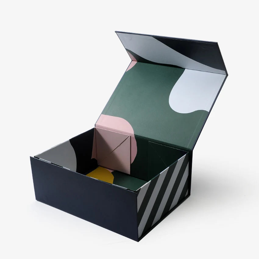 Manufacturing Premium Magnetic Flap Box Packaging Custom Logo Foldable Packaging Folding Box