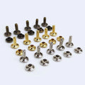 Deepeel BF236 5/6/7/8/9/10mm Studs Nailhead DIY Leather Craft for Shoes Clothing Bag Parts Decoration Round Copper Rivets