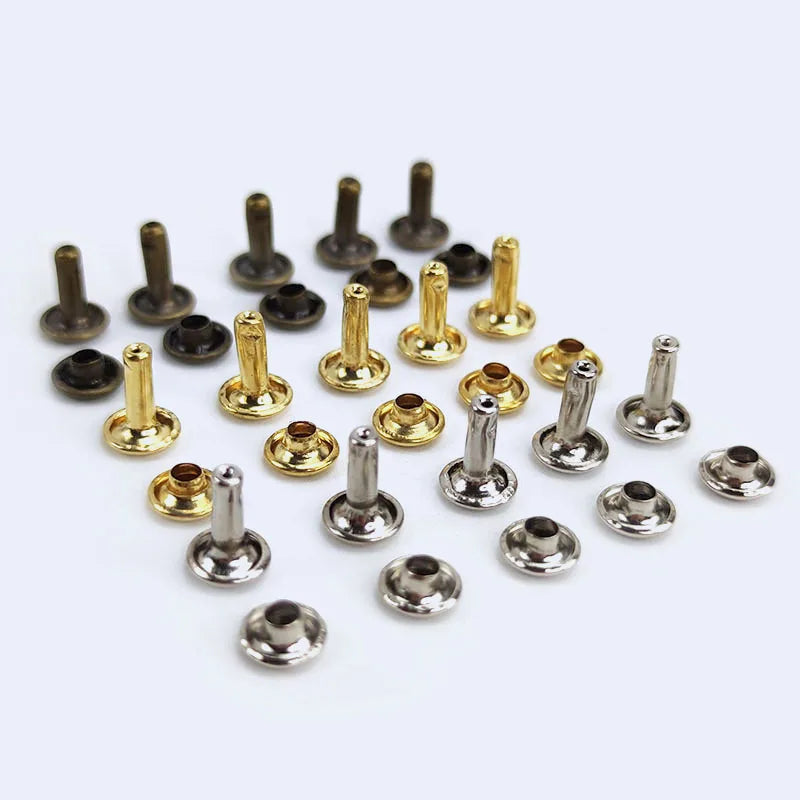 Deepeel BF236 5/6/7/8/9/10mm Studs Nailhead DIY Leather Craft for Shoes Clothing Bag Parts Decoration Round Copper Rivets