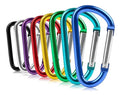 M5 M6 M7 Cheap Aluminum Alloy D Climbing Carabiner Hook Spring Snap Buckle Key Chain