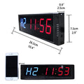 Portable Digital 1.5 Inches 6 Digits Indoor Home Gym Body Training Timing Clock Countdown Stopwatch LED Interval Fitness Timer