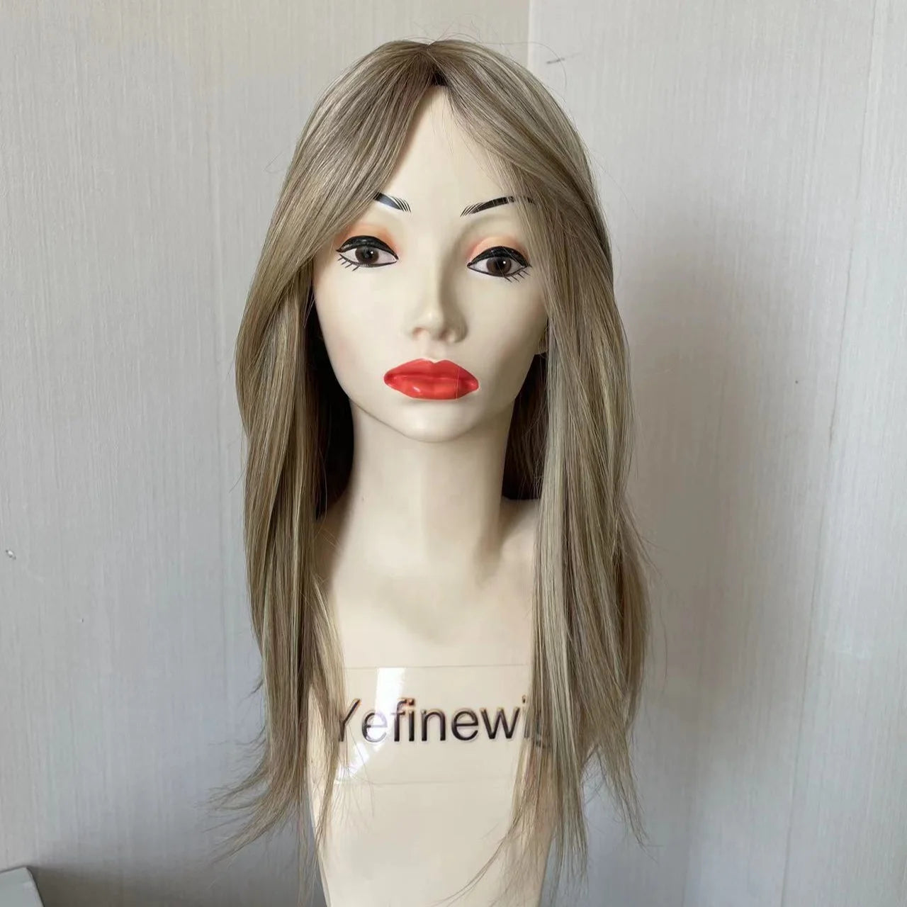 Stock Ombre Blonde Jewish Human Hair Wigs
