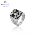 15778 XUPING JEWELRY Black Gun Color Elegant Stainless Steel Fashion Fine Couple Engagement Adjustable Jewelry Ring