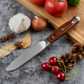 5 Inch 3Cr13 Stainless Steel Kitchen Utility Knife with Ergonomic Pakka Wood Handle Eco-Friendly Gift Box