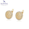 X001041284 XUPING Jewelry 14K Gold Plated Vintage Hollowed Out Circle Stud Women Earrings