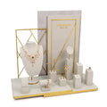 OEM Custom Velvet Fabric Jewelry Organizer Display Stand Set Necklace Bracelet Holder Display Jewelry Packaging Jewellery