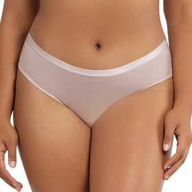 Ladymate ODM/OEM Bragas De Talla Grande De Para Mujer Plus Size Underwear Women's Subtly Striped Panties Solid Bow Front Panties