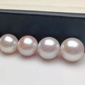 High Luster Natural Freshwater Pearl Top Quality 3A Grade Loose Half Hole Perfect Round Freshwater Pearls Beads