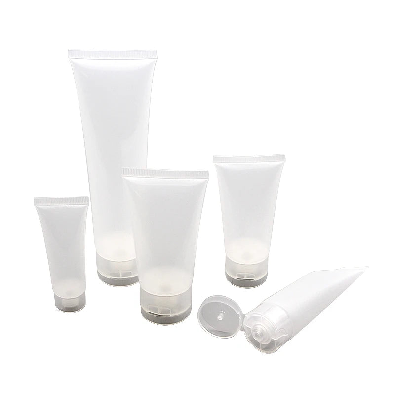 Soft Touch Plastic Tubes 50 Ml Hand Tube Shampoo Lotion Transparent Cosmetic Tube Packaging