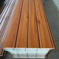 Building Material Heat Insulation Pu Polyurethane Prefabricate House Roof Garden Shed Wooden Sandwich Panel