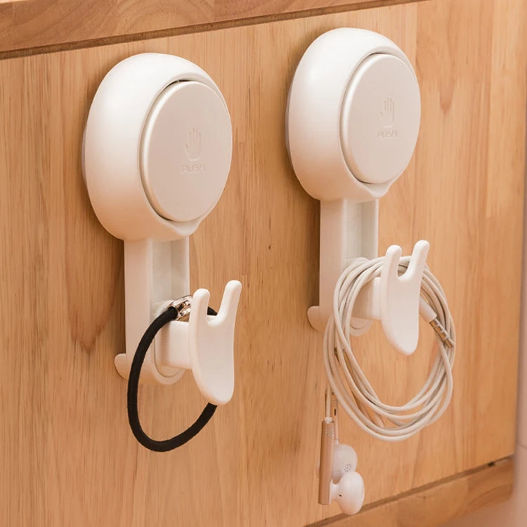 Taili Plastic NO-Drilling Strong Adhesive 1S Install Waterproof Wall Suction Hooks Vacuum Suction Cup Hook for Bathroom Hook