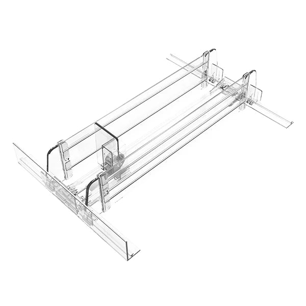 Clear Supermarket Can Shelf Pushers Automatic Liquid Bottle Pusher