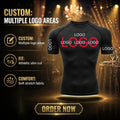 Custom Logo Mens Gym Clothing Quick Dry Rash Guard Under Base Layer Compression Sports Tops Gym T-Shirts