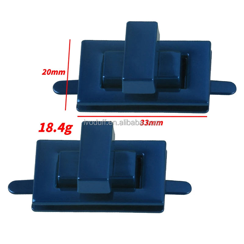 Various Color Rectangle Metal Bag Twist Lock Hardware Handbag Turn Lock