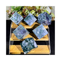 Kindfull Wholesale Crystal Healing Fengshui Block Druzy Moss Agate Cubes for Sale