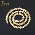 Luxury Fashion Design 10mm Gold Plated 925 Sterling Silver VVS Moissanite Diamond Iced Out Link Chain for Men Women