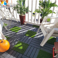 Modern Style Waterproof Wood Plastic DIY Decking Tiles for Outdoor for Garden and Courtyard Durable and Anti-Slip