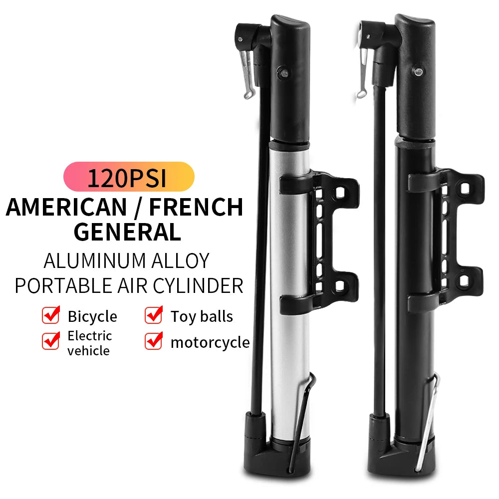 Bicycle Inflator Mountain Bike Portable Mini High Pressure air Cylinder American Mouth Method Mouth General