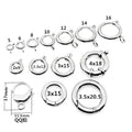 304/316 Stainless Steel Spring Ring Clasp Jewelry Accessories for Women DIY Findings Jewelry Stainless Steel