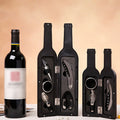 Christmas Gift Wine Bottle Accessory Kit Corkscrew Stainless Steel Modern Tools Wine Shape Design Gift Set Customized Red Wine