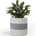 Modern Home Decorative P111 Woven Storage Basket Mini Cotton Rope Plant Basket Cover for Garden Closet Storage Bin Table Flower
