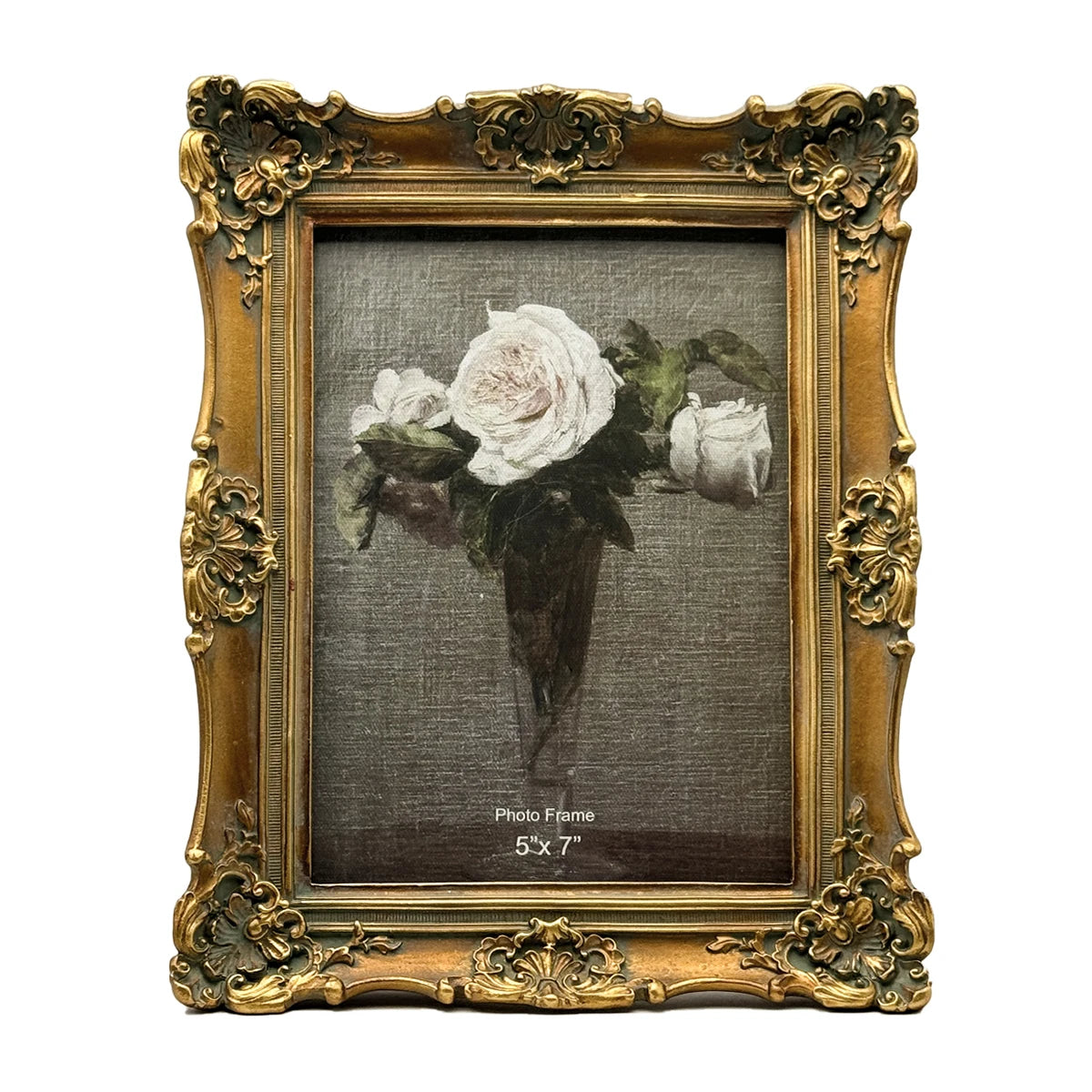 Advanced 5x7 Vintage Picture Frame Small Quantity Classical Retro Wall Hanging Stylish Home Decor Antique Resin Art Frame