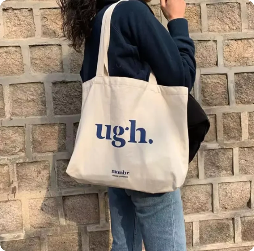 Wholesale Custom Print Logo Cotton Canvas Shopping Bags Cheap Reusable Plain White Blank Tote MegaBDM