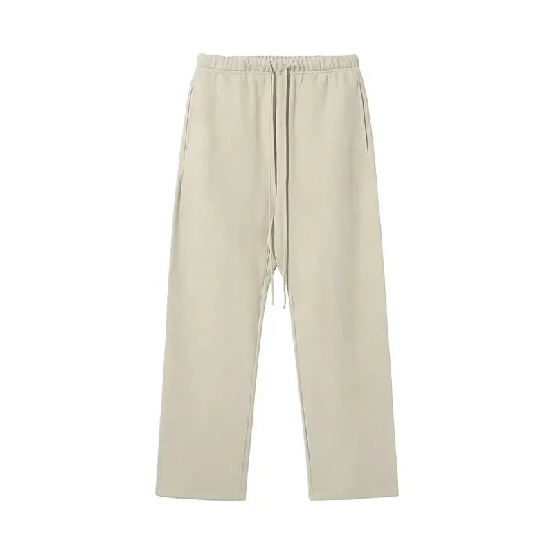 Cotton Jogging Gym Straight Flared Pants for Men Heavyweight Blank Men Sweatpants Custom Jogger Oversized Street Wear Pants Men