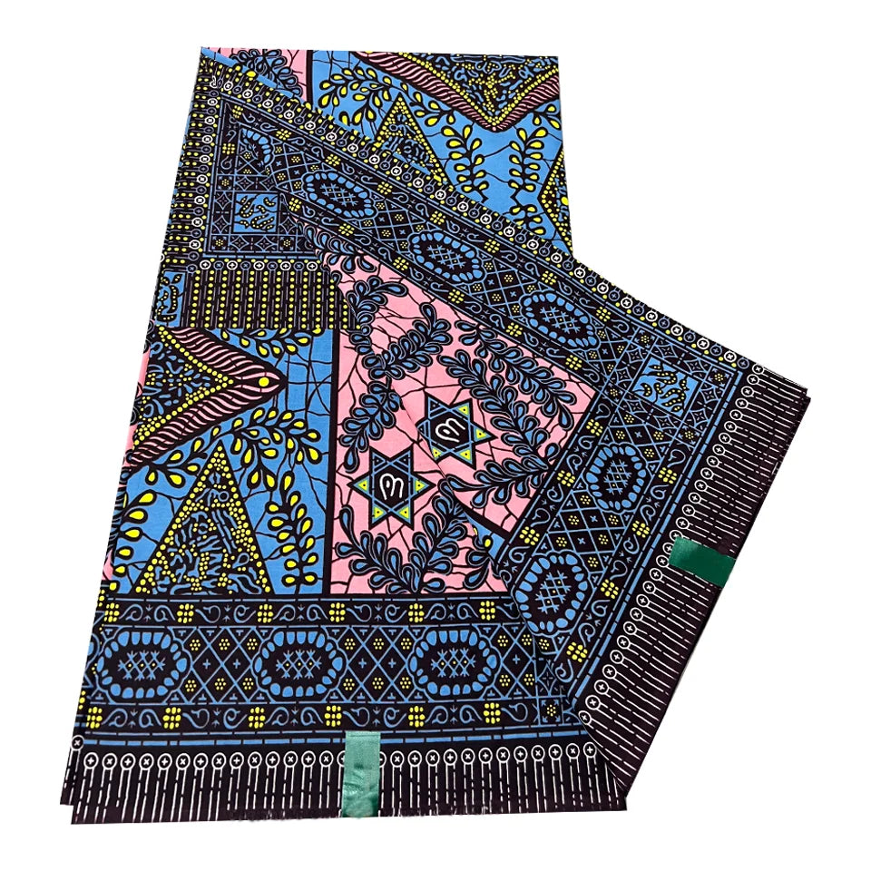 100% Combed Cotton Batik Dobby Double Faced Breathable Eco-Friendly Organic African Wax Print Fabric Shirts Bags Covers