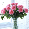 Wholesale 43cm Feel Moisturizing Silk Artificial Flower Rose Head Bouquet Home Office Graduation Father's Day Wedding Decor