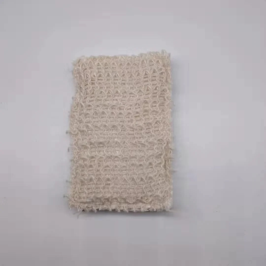 CK015 Natural Biodegradable Wood Pulp Cotton Hemp Bath Dish Washing Loofah Scrubber Clean Sponge