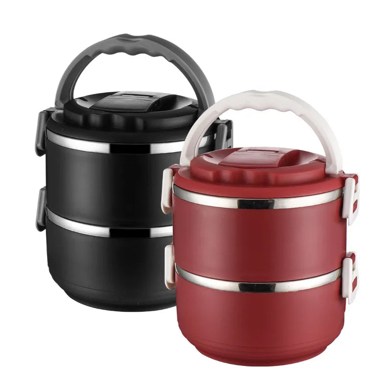 MEDO Custom Hot Sale Multi-layer Heat Preservation Leakproof Stainless Steel Lunch Box