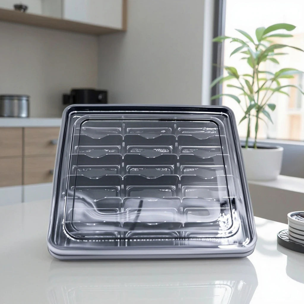 Eco-Friendly Plastic Food Containers Box Cover Restaurant Packaging Sushi Lids for Sugar