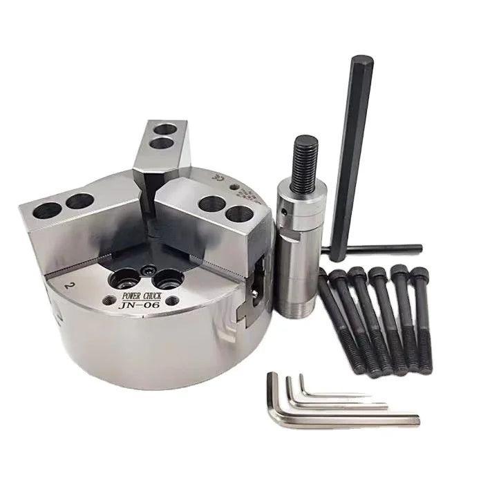 Vertical Lathe Hydraulic Chuck JSMMM Brand 4" 63" Hardened Steel Closed-center 3-jaw Automatic Centering Power Chuck for CNC