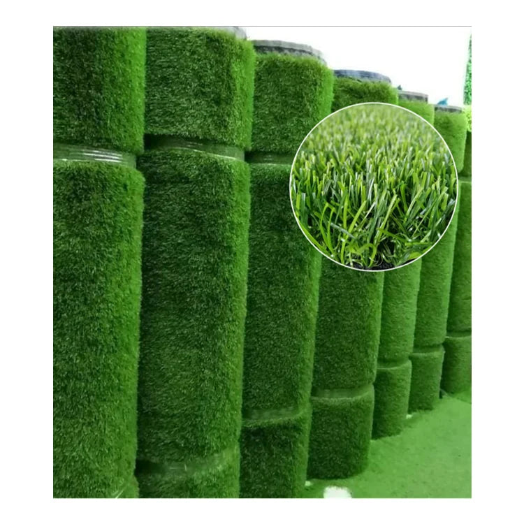 Wholesale Fire-Resistant Green Artificial Grass Wall Mat 30mm Pile Height Synthetic PP Carpet for Sports Application