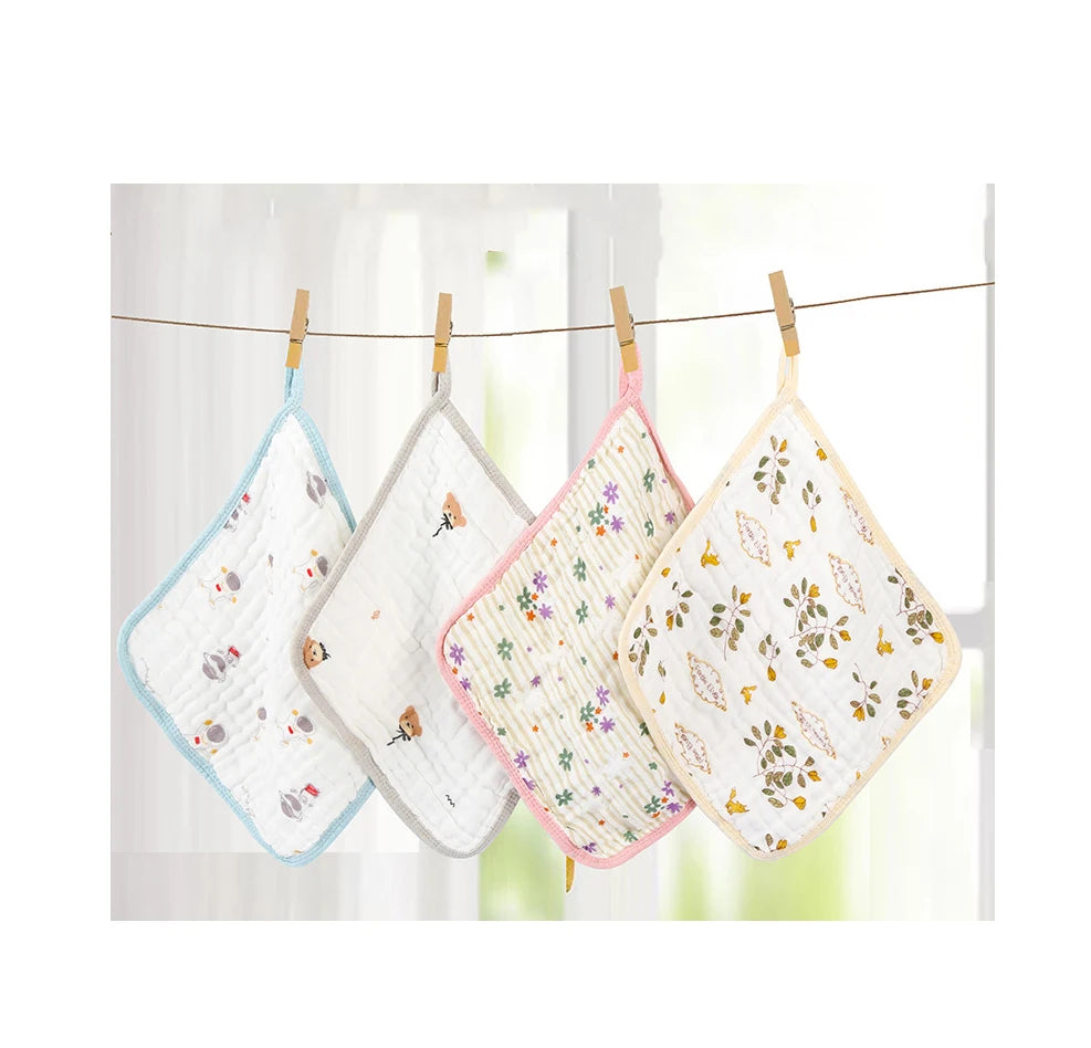 Infant Breastfeeding Bibs  Multi-purpose Towel Washable  Muslin Cotton Soft Care Towel Muslin Cloth Bibs