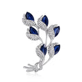 DRAL892 Fashion Rhinestones Leaves Brooch Women Crystal Brooch Europe and America Jewelry Wholesale