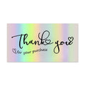 Holographic Thank You Greeting Cards Customize Thank You Cards for Business
