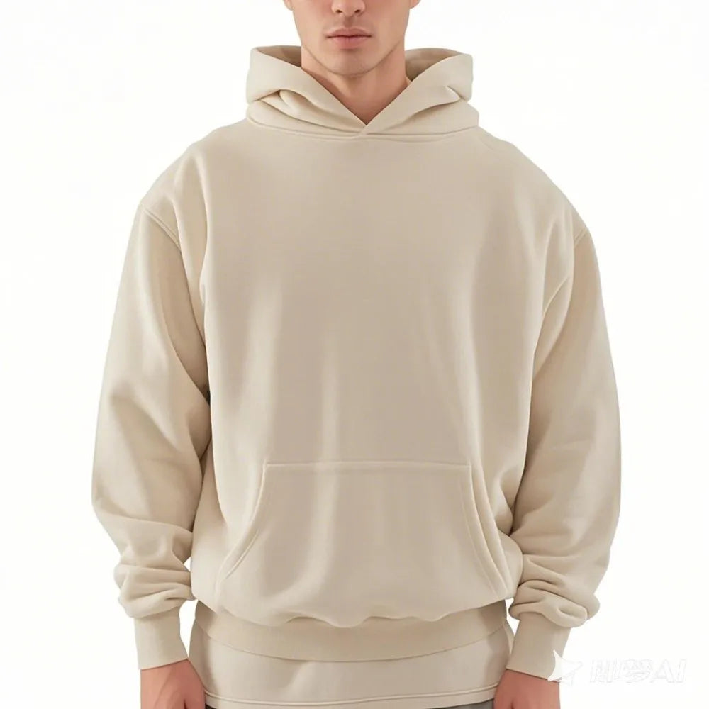 Spring 500gsm for  500G Top Quality 100% Cotton Men's Clothing Hoodies Sweatshirts Streetwear Tracksuits Printing Hoodie for Men