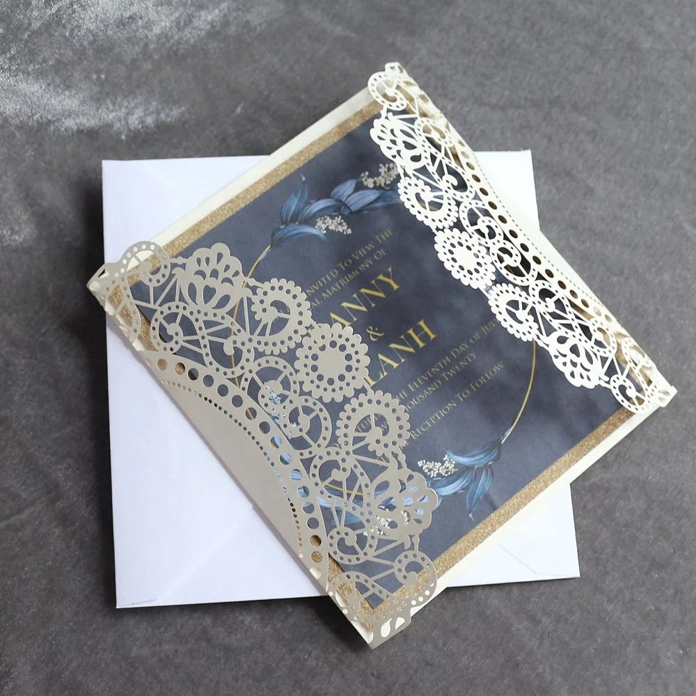 Jewish Affordable Wedding or Birthday Party Invitations Cards Laser Cut with Custom Printing MegaBDM