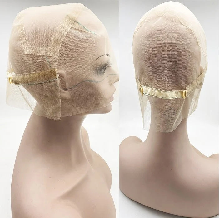 Transparent Lace Full Lace Adjustable Wig Cap Without Stretch in the Middle S/M/L Sizes All in Stock