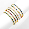 bracelets Women's Adjustable Gold Plated Tennis Crystal Bracelet With Cubic Zirconia New Colorful Jewelry jewelry bracelets