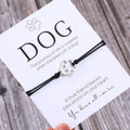 Manufacturer Handmade Cat Dog Paw Charm Bracelet Cat Mom Dog Mum Dog Lover Cat Person Multi Color Rope Ladies Bracelet for Women